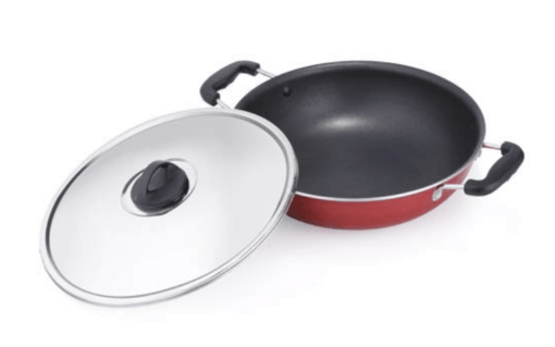 Premier Non Stick Kadai with SS lid 30cm - Image 3